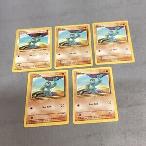 Lot Of 5 Pokémon Machop Trading Cards